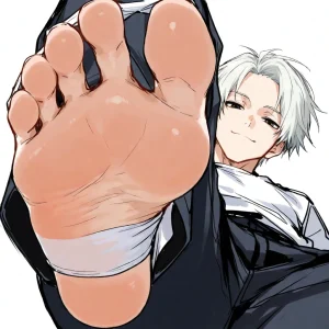 #yla_a70 スリム solo 足裏 素足 白髪 踏みつけ