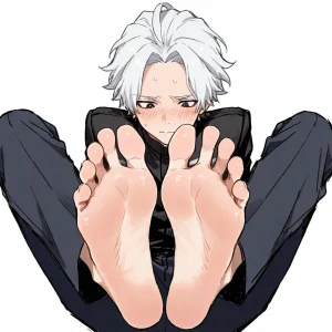 #yla_a86 スリム solo 足裏 素足 白髪