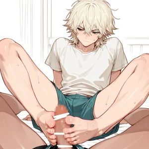 #yla_b120 スリム 2boys 素足 つま先 足コキ ブロンド